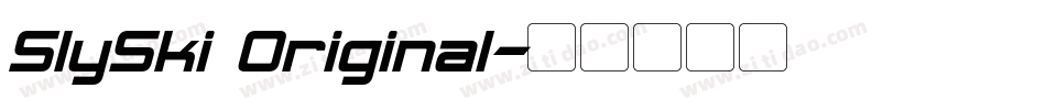 SlySki Original字体转换